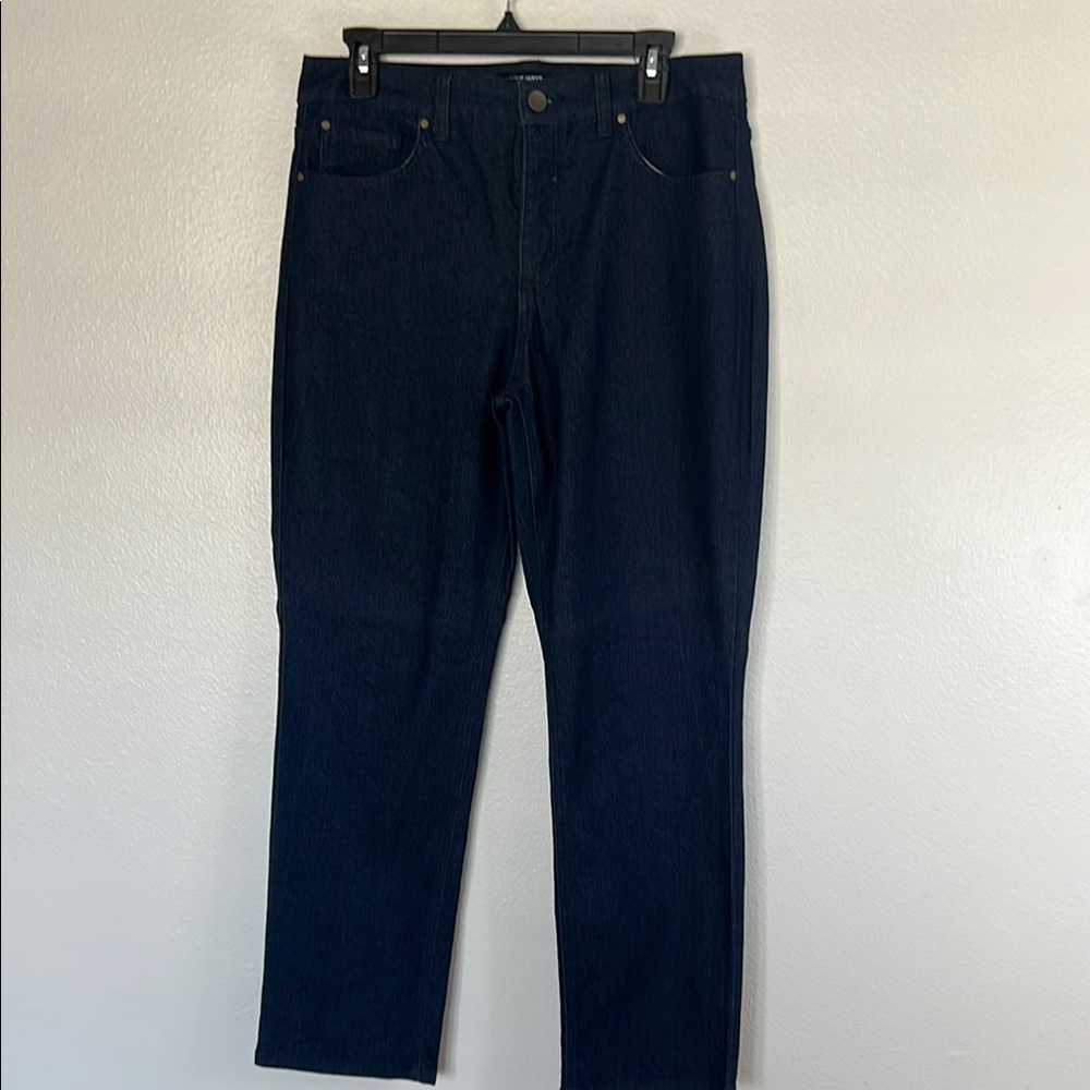 EUC Nine West Jeans Dark Blue Jegging Stretchy Straight Leg sz 14P